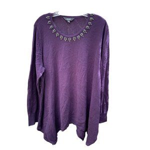 Simply Vera Vera Wang Purple Sweater